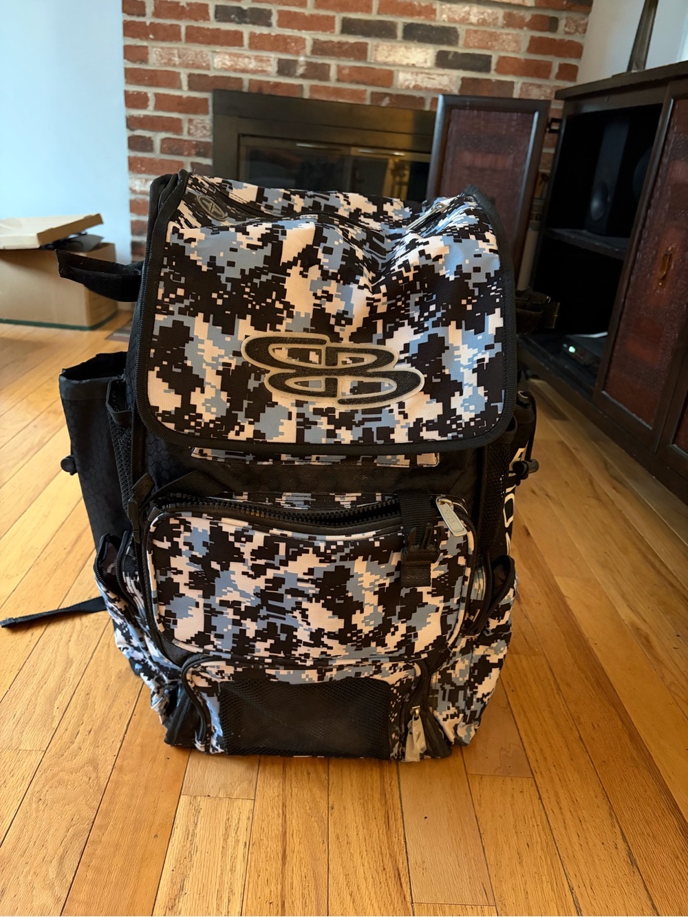 Digital Camo Black & White Tactical Backpack - Men Bags